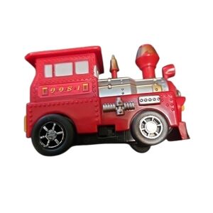 Starbucks Coffee Plastic  Toy Train Red 3" Long